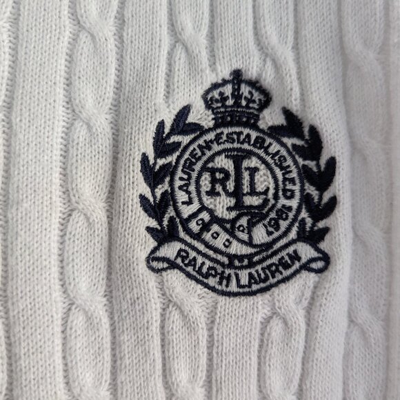Vintage Lauren Ralph Lauren Ribbed full zip Sweater - Picture 4 of 7